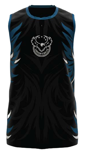 London Eagles Black Singlet, Mens