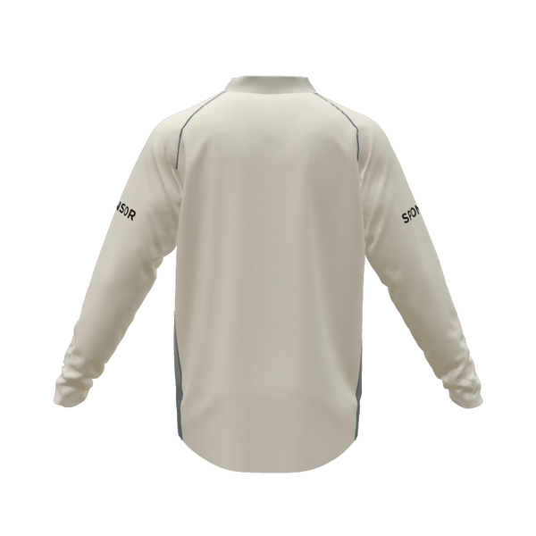Honley CC Juniors Cream Playing Shirt L/S, Kids