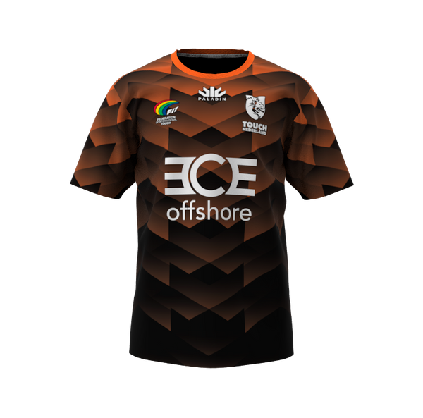 Nederland Touch - S/S Playing Shirt (AWAY - BLACK), Mens