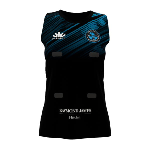 North Herts Netball Racer Back Singlet, With Patches