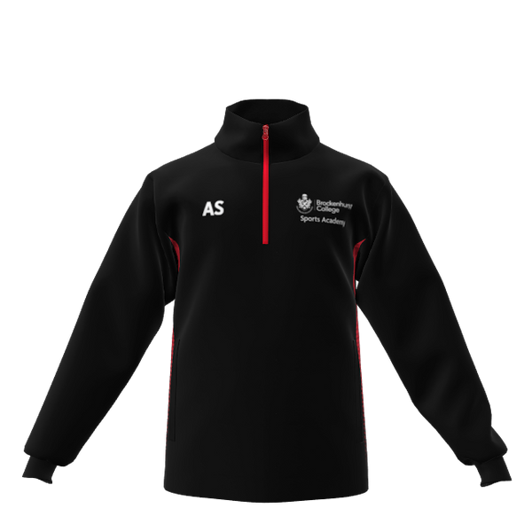Brockenhurst College Sports Academy 1/4 Zip Pullover, Mens