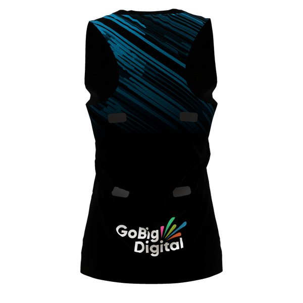 North Herts Netball Racer Back Singlet, With Patches