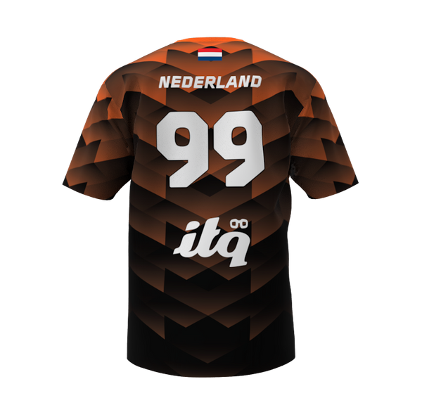 Nederland Touch - S/S Playing Shirt (AWAY - BLACK), Mens