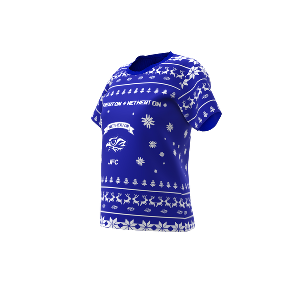 Netherton Junior Football Club Xmas T-Shirt, Womens