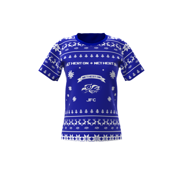Netherton Junior Football Club Xmas T-Shirt, Womens