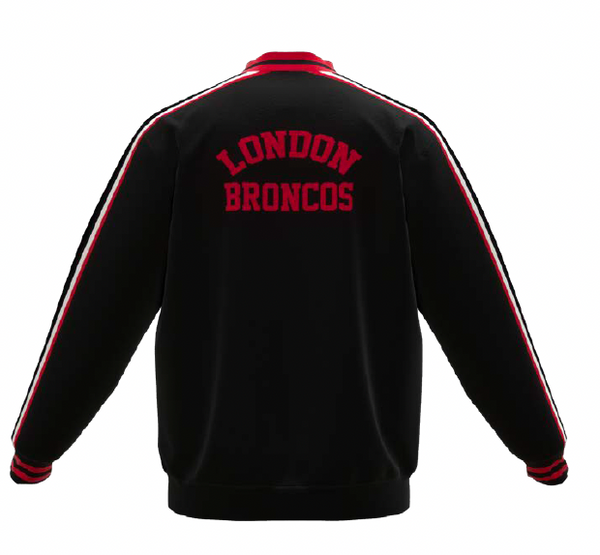 London Broncos Retro Inspired Bomber Jacket, Unisex Adults - LIMITED EDITION