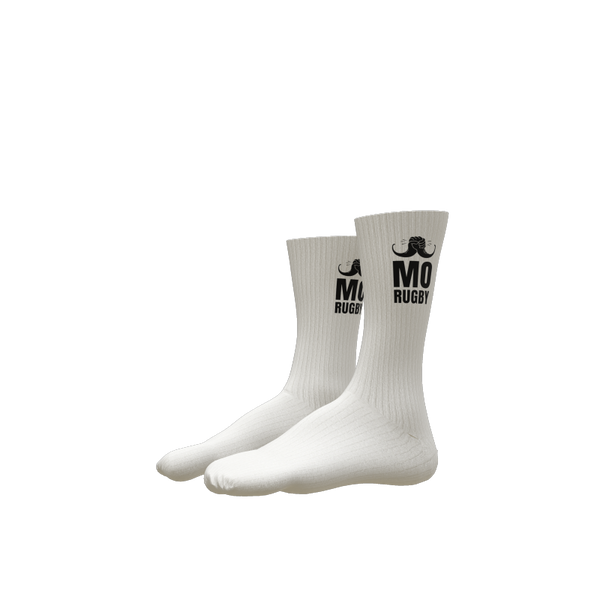 Mo Rugby FC White Crew Socks